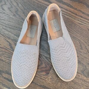 UGG Light Gray Knit Slip-On Loafers